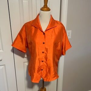 Vintage Impressions Lifestyle Orange textured top
